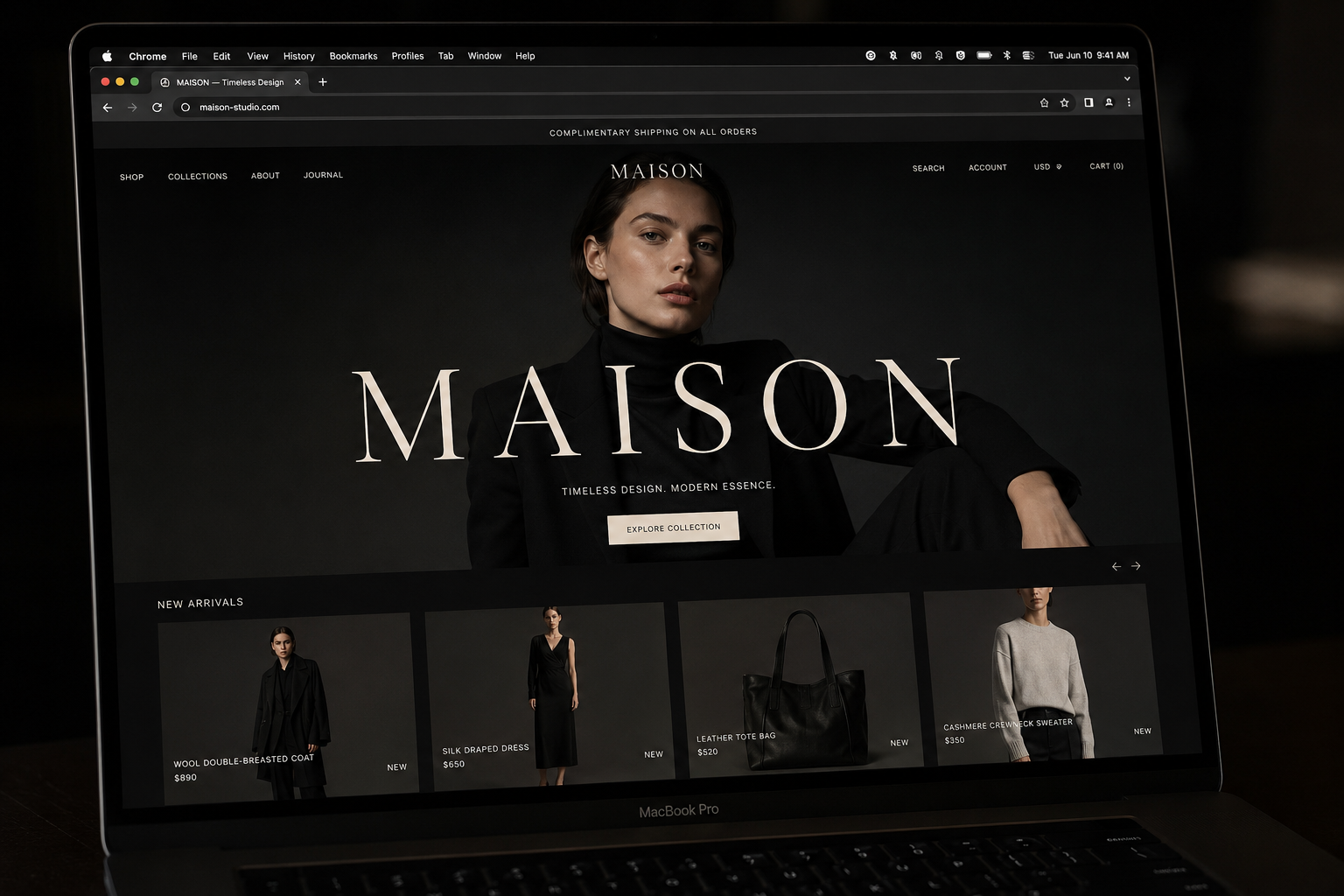 Brand & Commerce — web design project 2