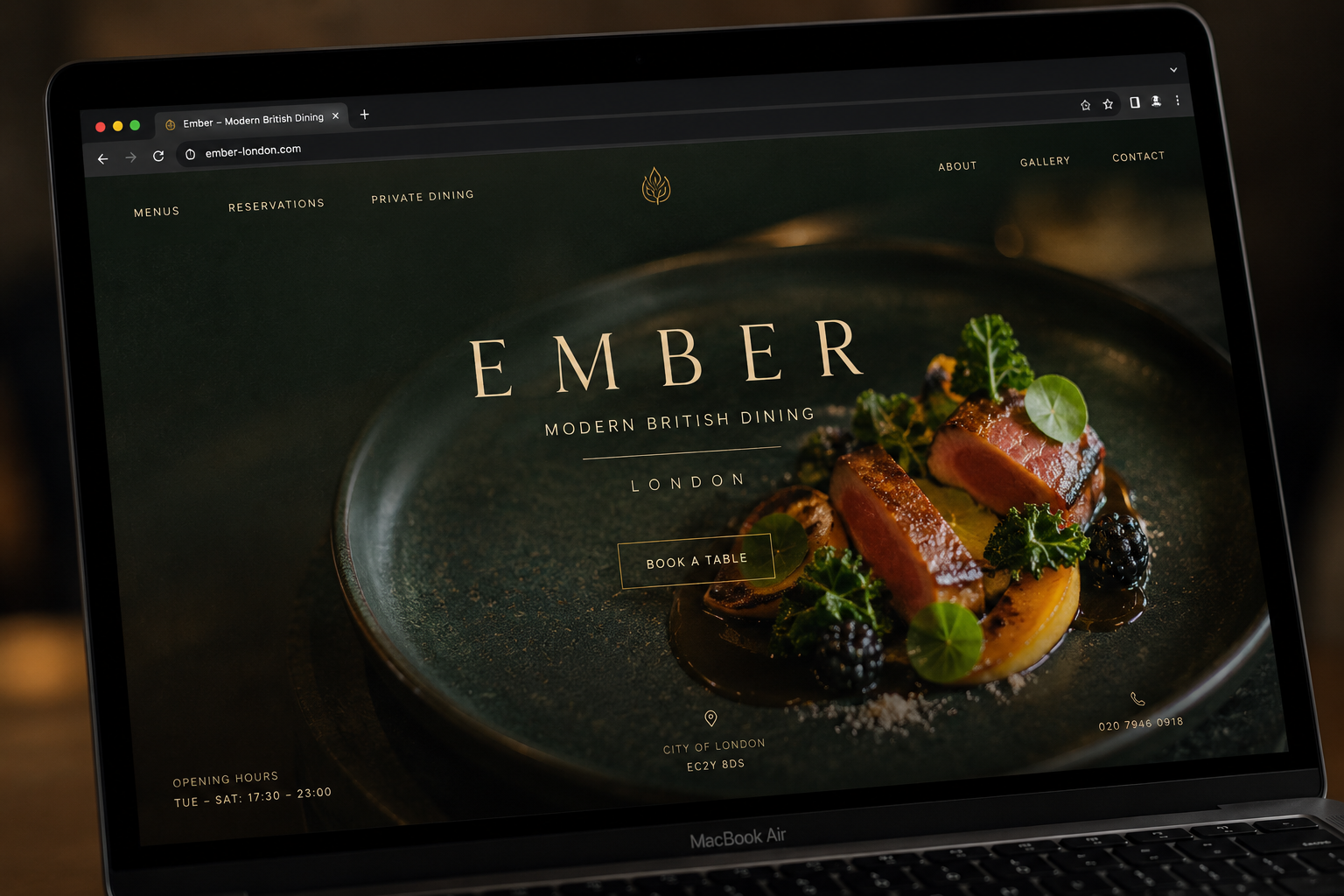 Hospitality & Property — web design project 2
