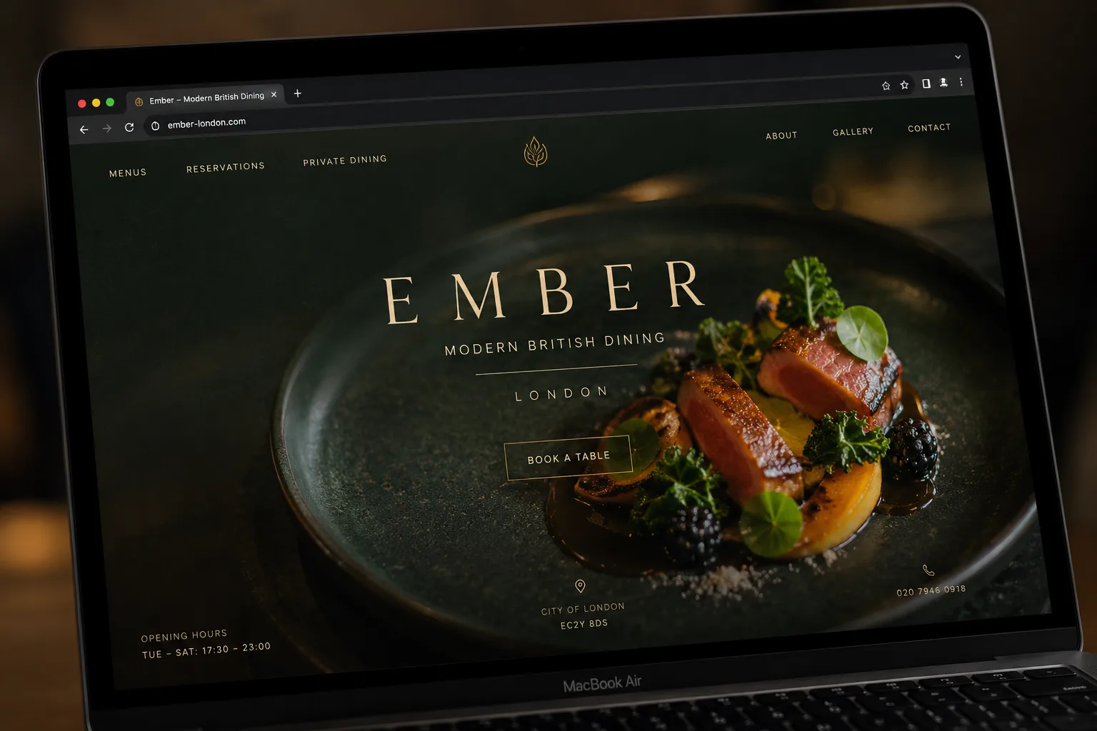 Hospitality & Property — Lifestyle & Real Estate website by Web Design Studio London